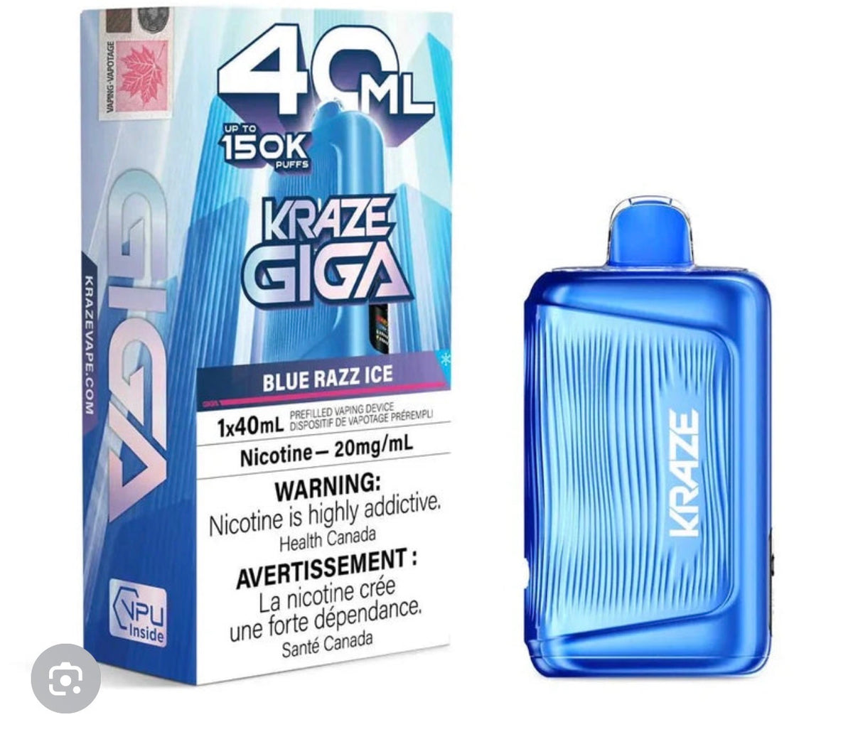 KRAZE GIGA 150K -Disposable Vape