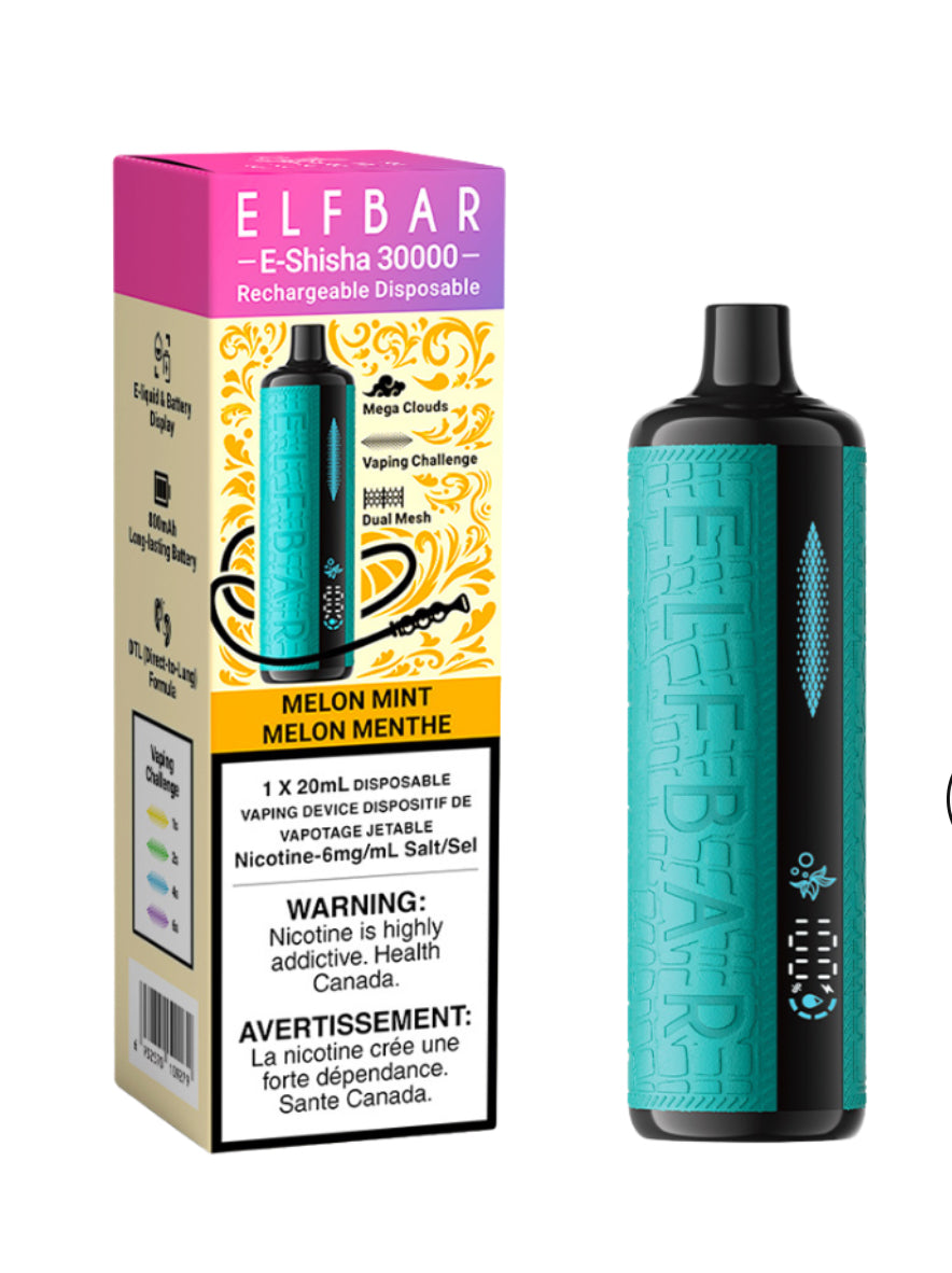 ELF BAR -E-SHISHA 30000 puffs ,New!!!