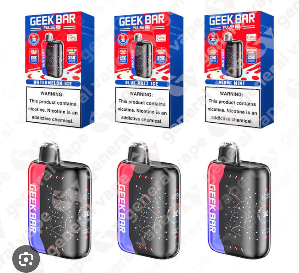 GEEK BAR PULSE X -(15K - 25K Puffs) -New !!!