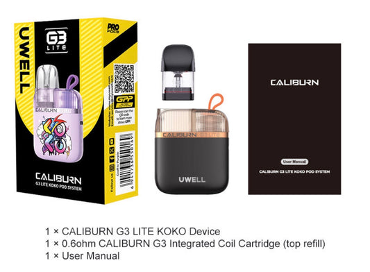UWELL CALIBURN G3 LITE KOKO VAPING DEVICE