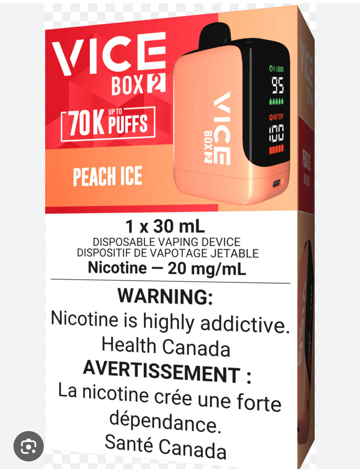 VICE BOX 2 -Disposable Vape - 70K puffs