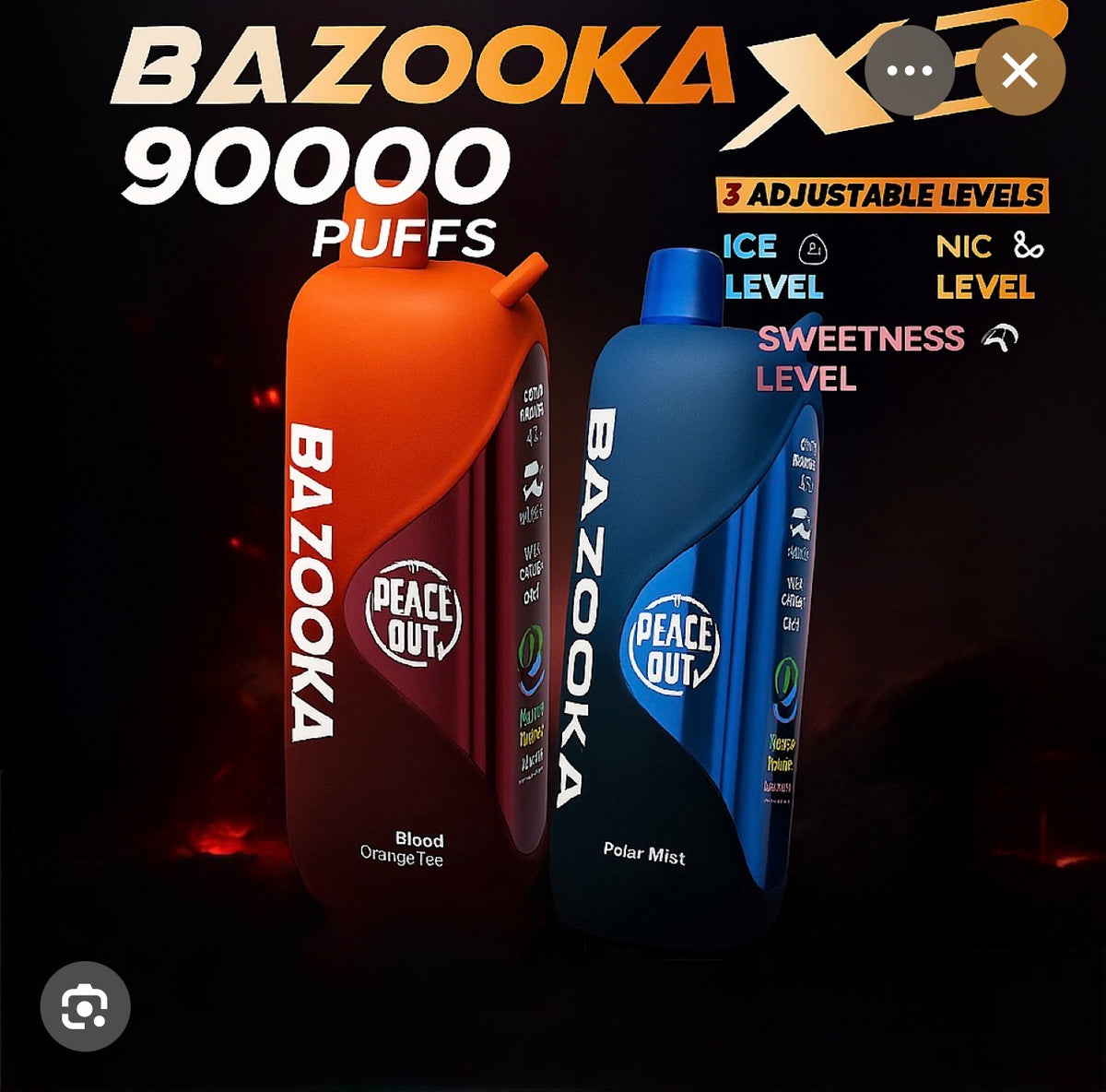 BAZOOKA 90000 PUFFS DISPOSABLE VAPE