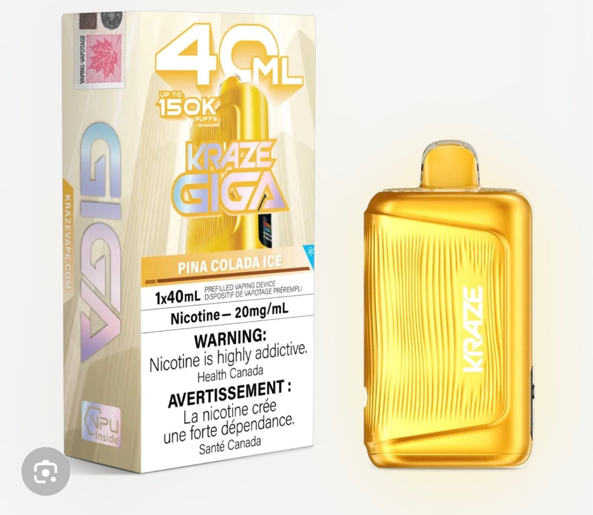 KRAZE GIGA 150K -Disposable Vape