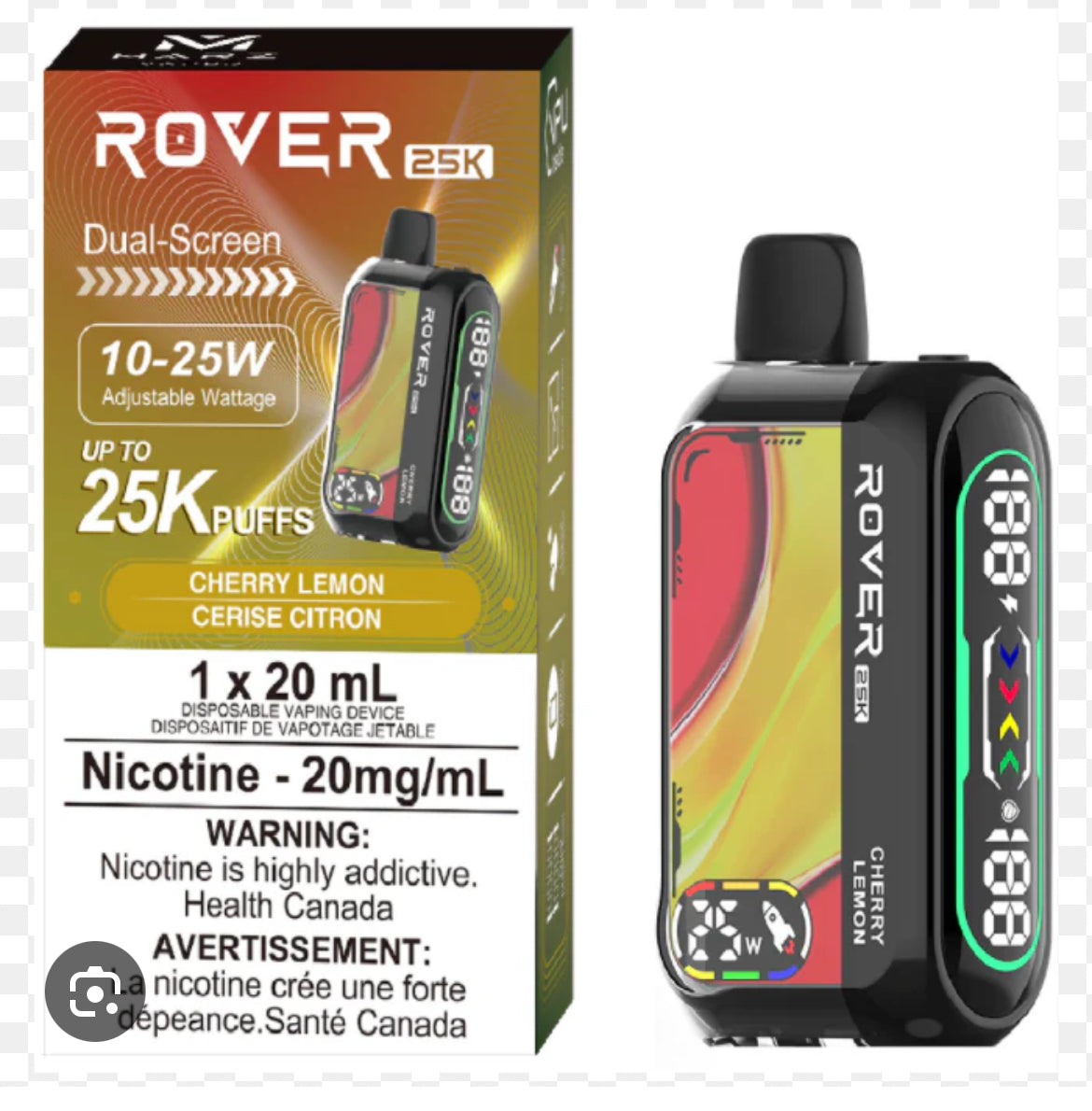 MARZ ROVER 25K PUFF REGULAR & SYNTHETIC 50 DISPOSABLE VAPE 20ML(SPECIAL PRICE!!!)