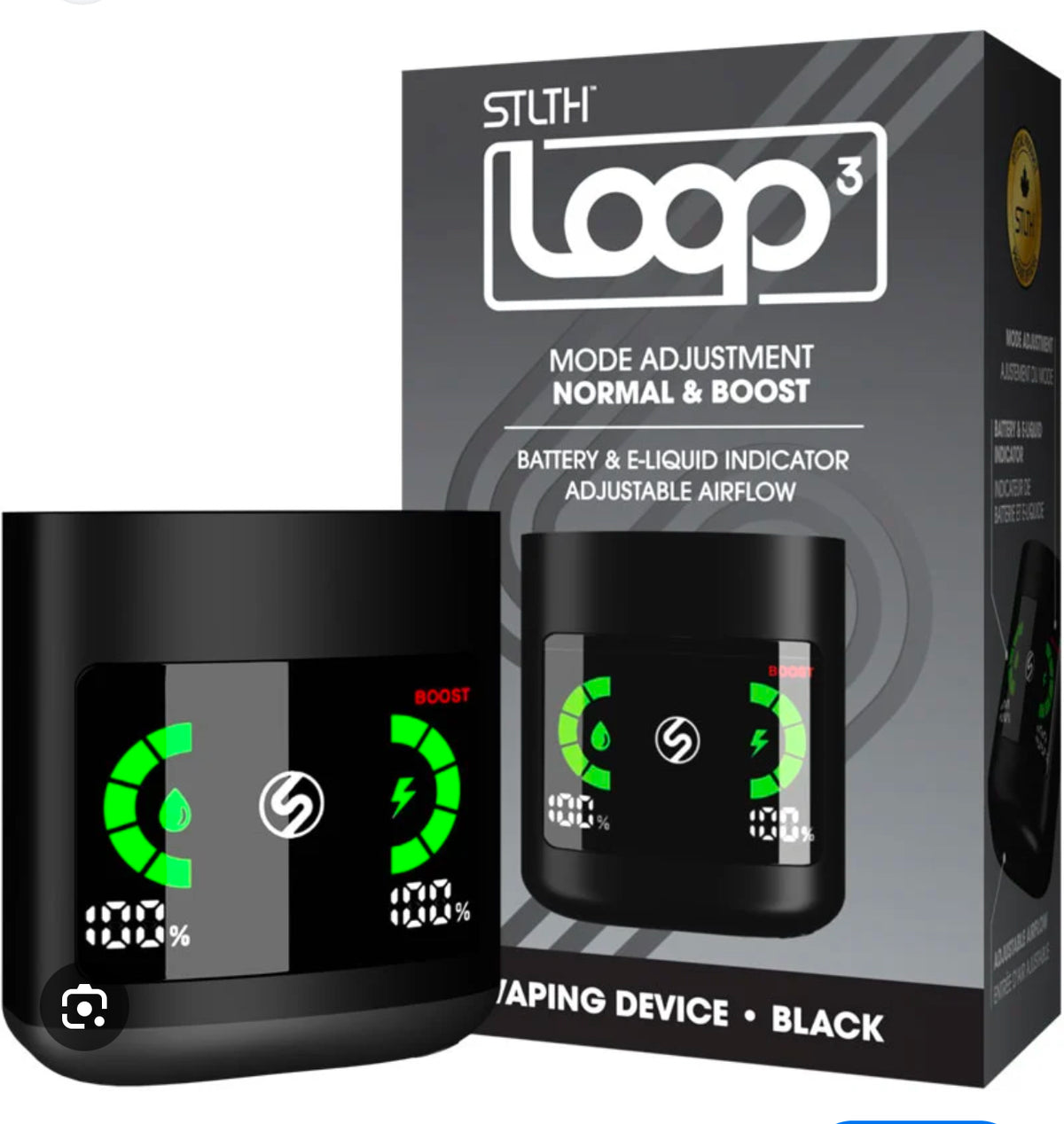 Stlth Loop 3 Closed Pod Device- works with 9k Loop, 15 k Loop, 25k loop