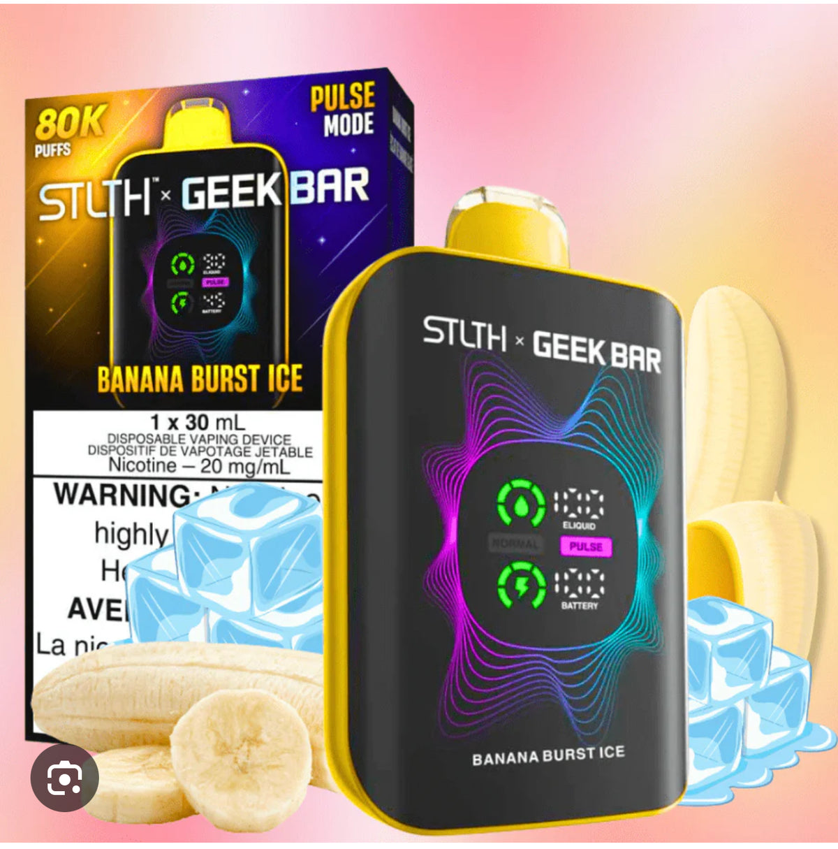 STLTH X GEEK BAR -80K puffs -NEW!!!