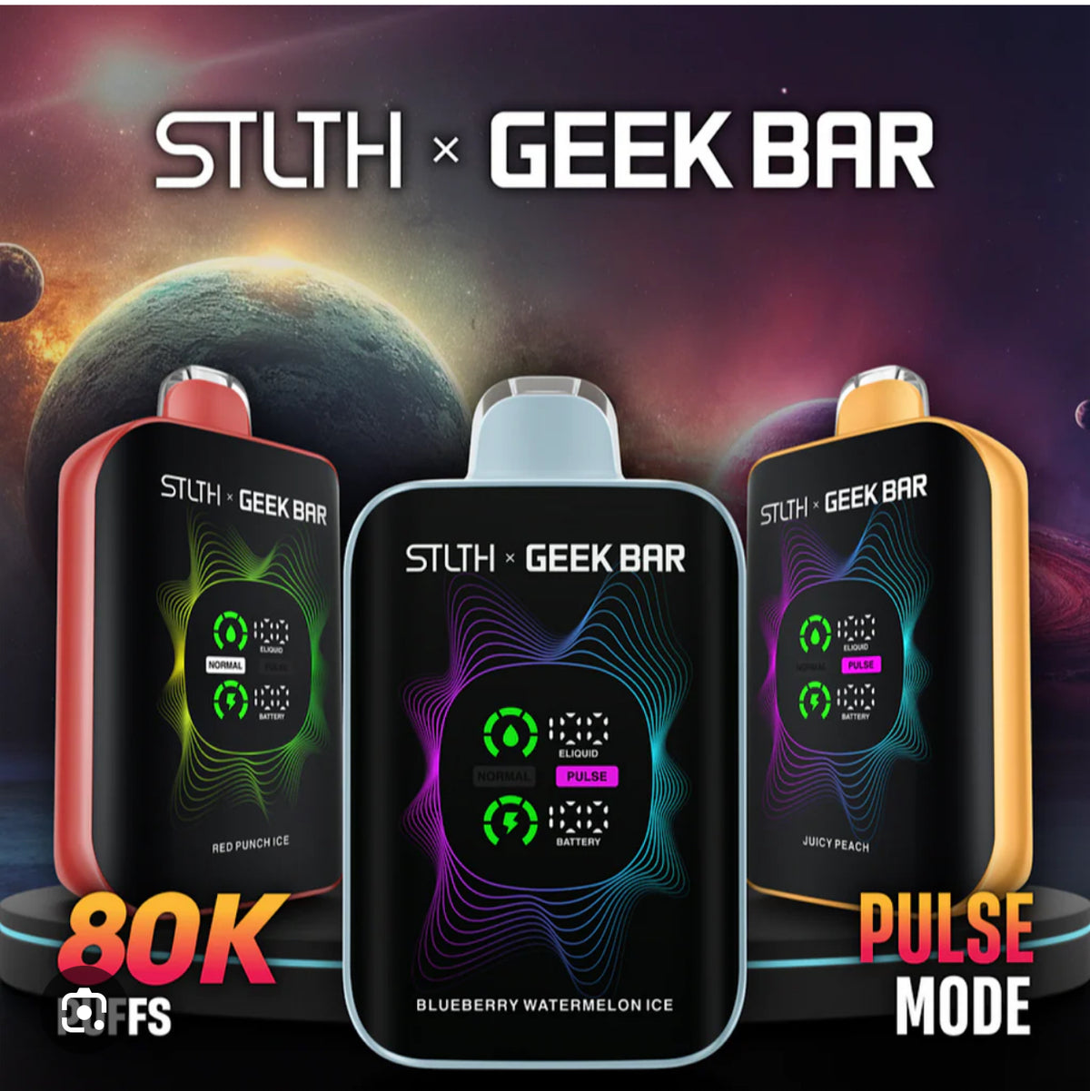 STLTH X GEEK BAR -80K puffs -NEW!!!