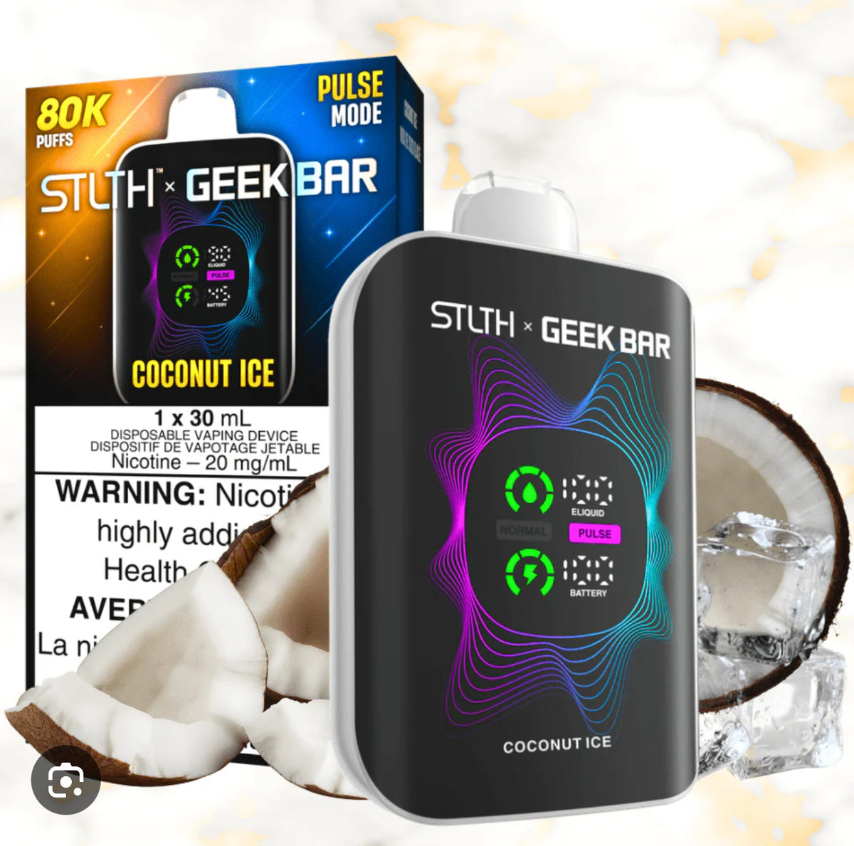 STLTH X GEEK BAR -80K puffs -NEW!!!