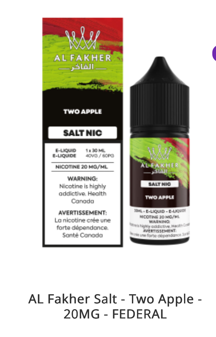 AL Fakher Salt - 20MG - Vape Juice- NEW!!!!