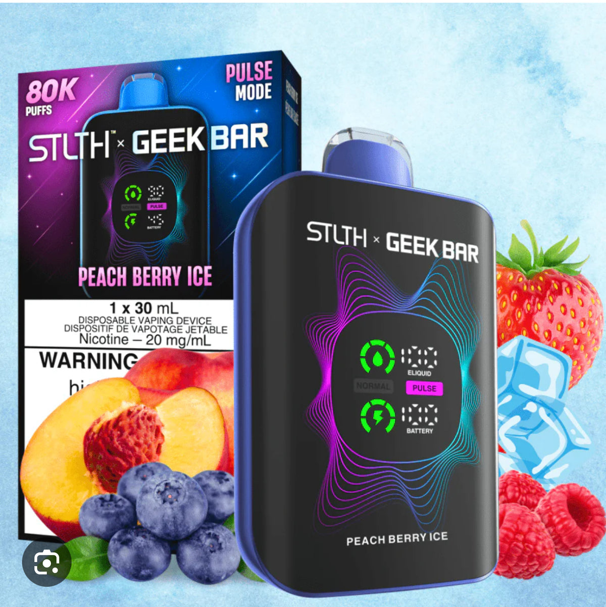 STLTH X GEEK BAR -80K puffs -NEW!!!
