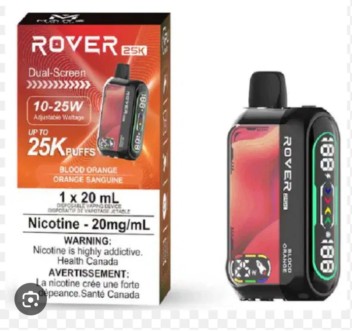 MARZ ROVER 25K PUFF REGULAR & SYNTHETIC 50 DISPOSABLE VAPE 20ML(SPECIAL PRICE!!!)