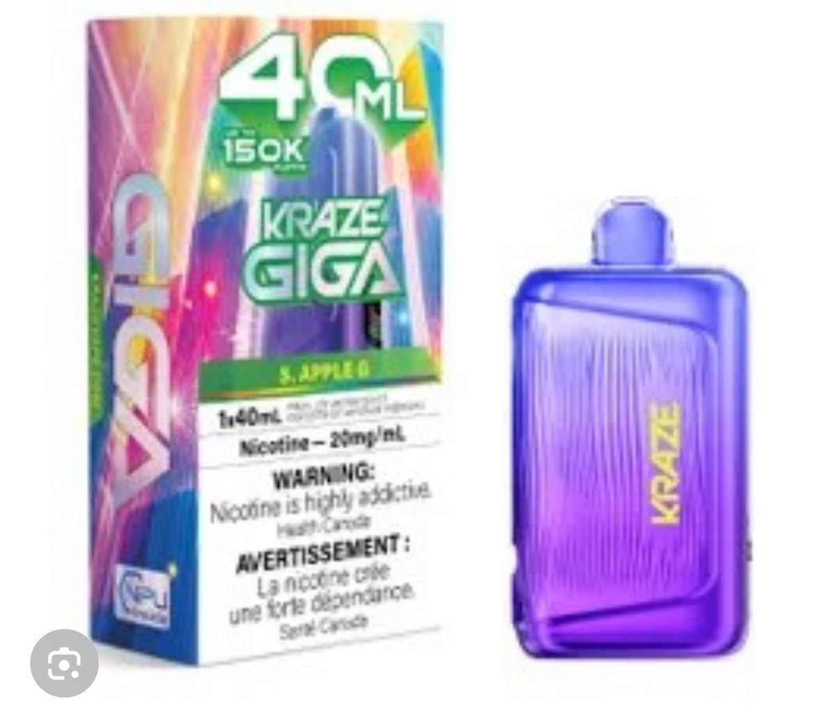 KRAZE GIGA 150K -Disposable Vape