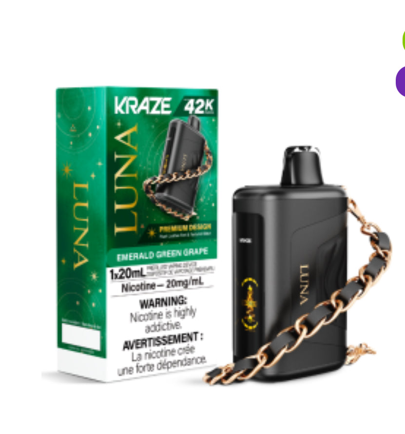 KRAZE LUNA 42000 Puffs - DISPOSABLE VAPE