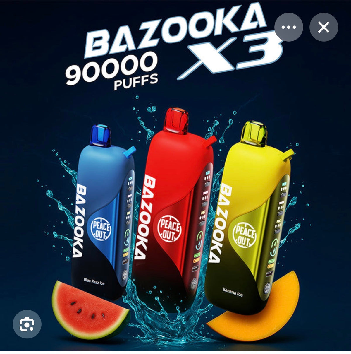 BAZOOKA 90000 PUFFS DISPOSABLE VAPE