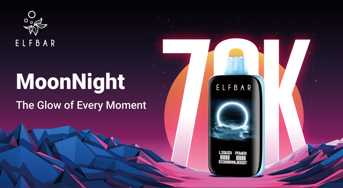***ELFBAR MOONNIGHT 70K*** - disposable vape; 50mg/ml